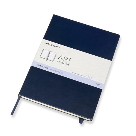 Album per schizzi Art Sketchbook Moleskine A4 copertina rigida blu. Sapphire Blue - 2