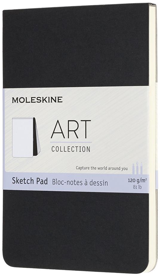 Album per acquerelli Art Watercolor Album Moleskine large copertina rigida  nero. Black - Moleskine - Cartoleria e scuola