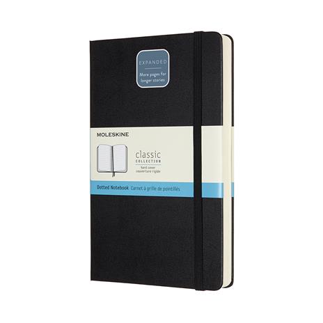 Taccuino Moleskine Expanded large puntinato copertina rigida nero. Black - 6