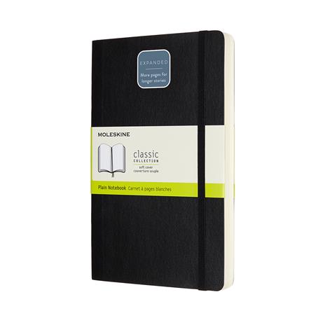 Taccuino Moleskine Expanded large a pagine bianche copertina morbida nero. Black - 6