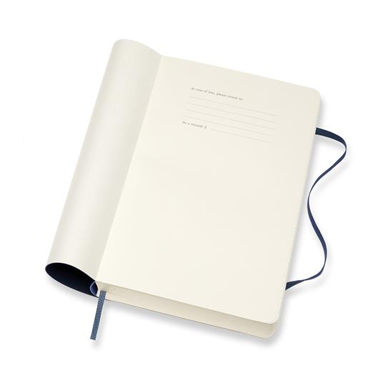 Agenda giornaliera 2019-2020, 18 mesi, Moleskine large copertina morbida  blu. Sapphire Blue - Moleskine - Cartoleria e scuola | IBS