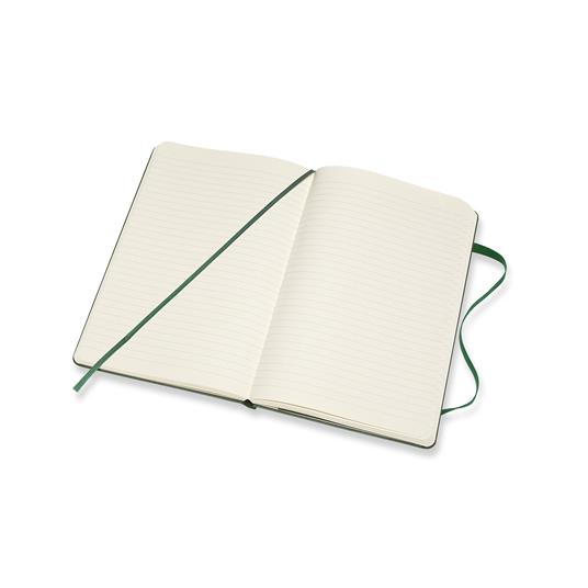 Taccuino Moleskine large a righe copertina rigida verde. Myrtle Green - 4