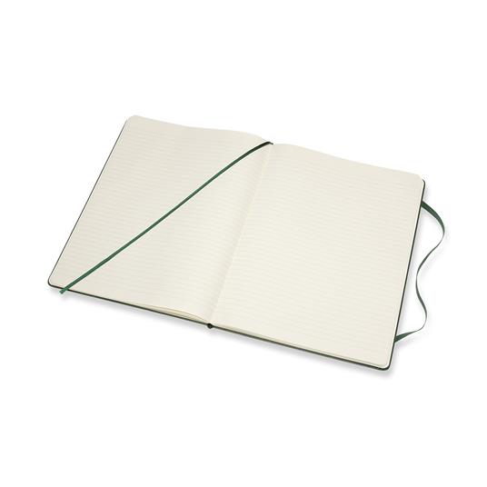 Taccuino Moleskine XL a righe copertina rigida verde. Myrtle Green - 4