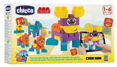 Chicco 6014000000. Gioco Costruzioni Animali 40 Pezzi - 5