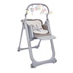 Chicco Polly Magic Relax Seggiolone Pappa per 0 Mesi , 3 Anni (15 kg), Regolabile con 4 Ruote, Reclinabile a Sdraietta, Chiusura Compatta, Barra Gioco e Cuscino Riduttore , Cocoa, Marrone