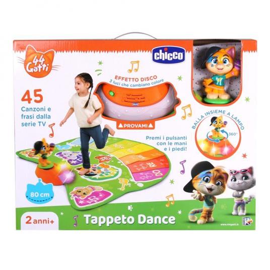 Chicco 00009916100000 44 Tappetino da gioco CATS, multicolore