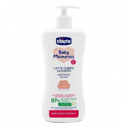 Chicco Baby Moments Latte Corpo Leggero Confezione da 500ml