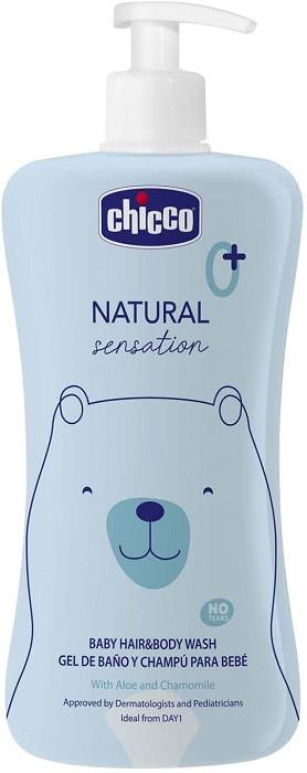 Chicco Natural Sensation Bagno Shampoo Senza Lacrime Con Aloe e Camomilla 500 ml