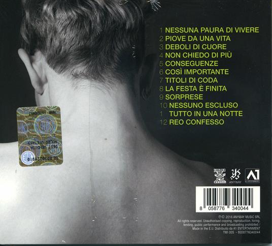 Nessuna paura di vivere - Andrea Mirò - CD