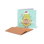 Biglietto auguri Legami Christmas, Avocado Great Christmas - 7x7 cm