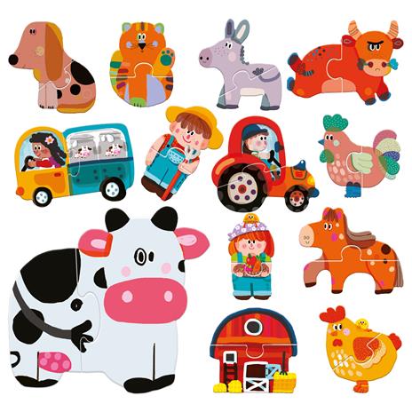 Touch 2 pieces Puzzles Farm - 7