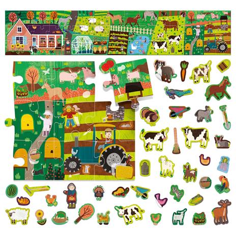 Puzzle + Stickers The Farm - 2