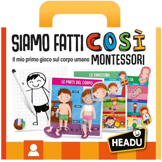 GIOCO MONTESSORI IL CORPO UMANO 3/6 ANNI