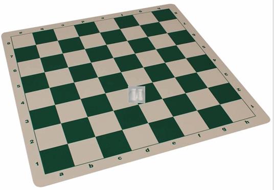 Scacchiera Da Torneo In Plastica Avvolgibile Bianco/Verde 50X50 Cm