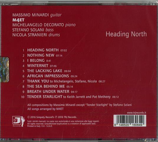 Heading North - CD Audio di Massimo Minardi - 2