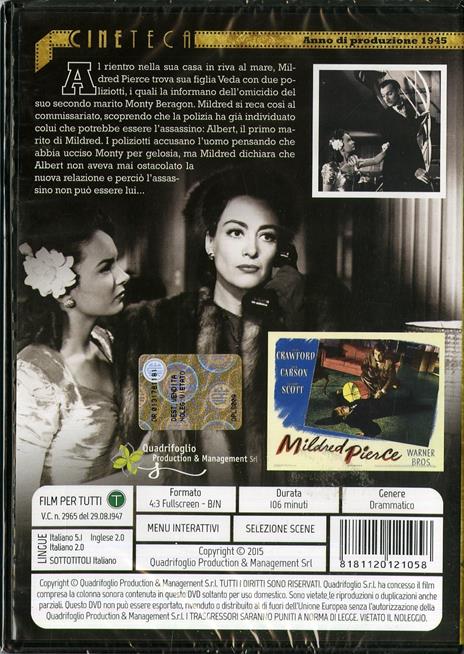Il romanzo di Mildred (DVD) di Michael Curtiz - DVD - 2