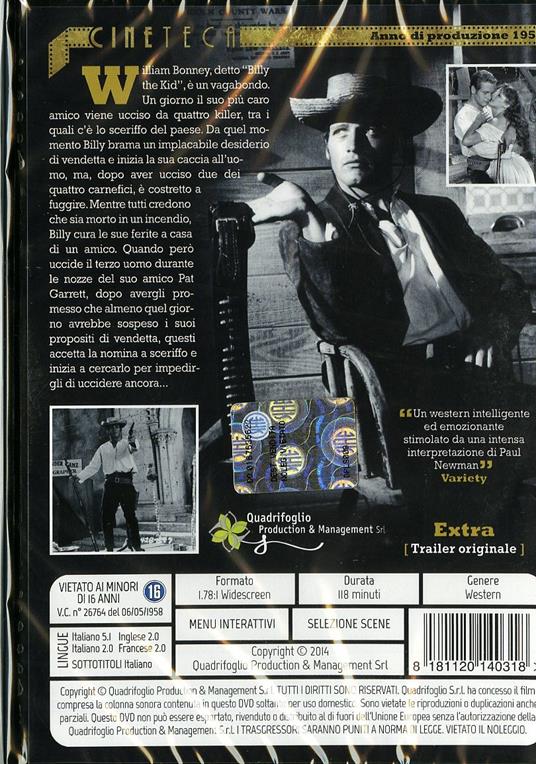 Furia selvaggia: Billy Kid di Arthur Penn - DVD - 2