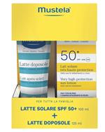 Mustela Latte Solare Spf50+ 100ml + Doposole 125ml