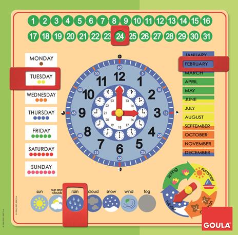 Orologio Calendario Inglese - 6