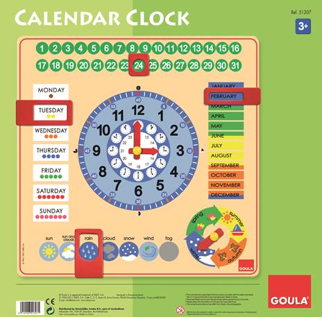 Orologio Calendario Inglese - 7