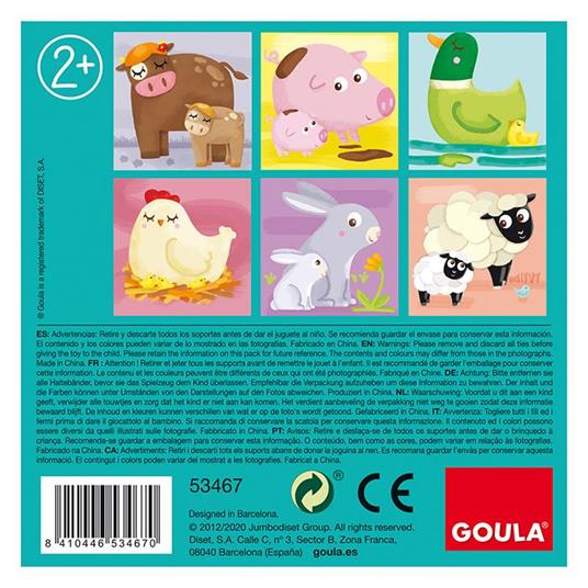 Goula 4 Cubos Granja Puzzle a blocchi 4 pz - 12