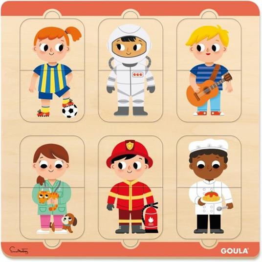 Puzzle a colori - Goula 53475 - Gioco educativo - Puzzle per bambini a  partire da 2 anni