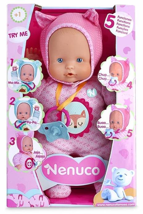 Nenuco. Bambola Soft 5 Funzioni Rosa - 2