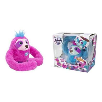 Peluche con Suono Perezoso Party Pets Famosa (12 cm)