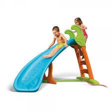 Scivolo per bambini gioco da giardino con innesto per acqua Slide Ten