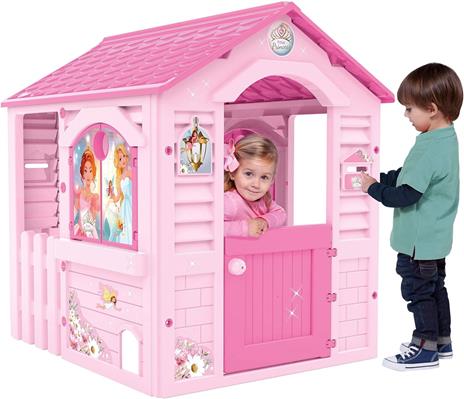 Chicos Casetta per Bambini Pink Princess, Adatta per Interni ed Esterni, Include Adesivi per Decorarla, Realizzata in Plastica Resistente e Durevole, Colore Rosa, 89613 - 2