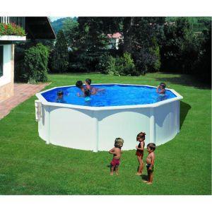 Gre KITPR453 piscina fuori terra Piscina con bordi Piscina rotonda 17450 L Blu Bianco