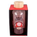 Bottiglia Borraccia In Vetro Per Acqua | Vetro Borosilicato | 620 ml | Super Mario