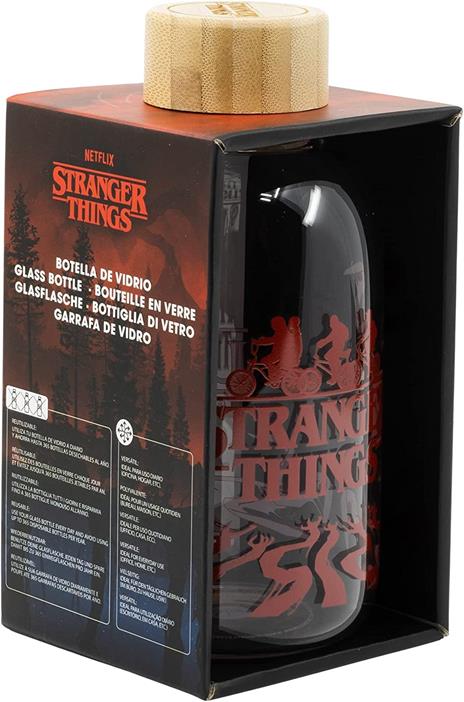 Stranger Things Glass Bottiglia 620ml Stor - 5