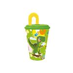 Dinosauro Bicchiere Con Cannuccia 430Ml