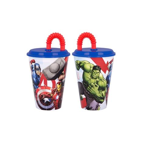 MARVEL ST57730 - AVENGERS BICCHIERE CON CANNUCCIA 430 ml - 2