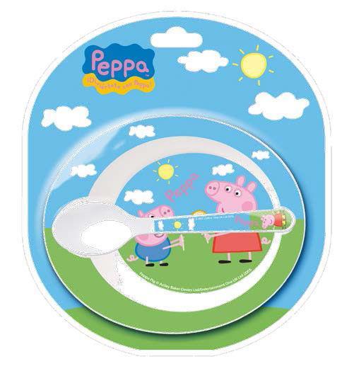 Set piatto e cucchiaio microonde Peppa Pig - 2