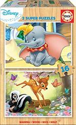 2x16 DISNEY ANIMALS DUMBO+BAMBI