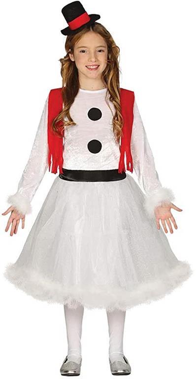 Costume bambina pupazzo di neve. Da 5 anni