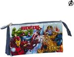 Necessaire Heroes Vs Thanos Triplo (22 x 12 x 3 cm)