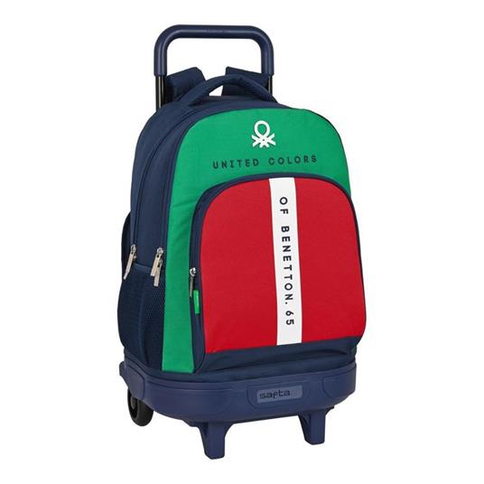 Trolley per la Scuola Benetton United Rosso Bianco Verde Blu Marino (33 x  45 x 22 cm) - Benetton - Cartoleria e scuola | IBS