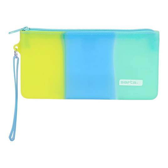 Astuccio Scuola Safta Azzurro Verde Giallo (21 x 10.5 x 2 cm) - Safta -  Cartoleria e scuola