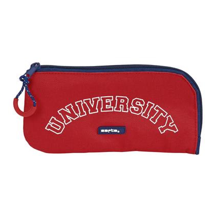 Astuccio Scuola Safta University Rosso Blu Marino (23 x 11 x 1 cm)