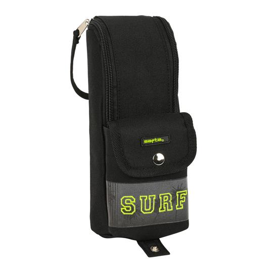 Astuccio Scuola Safta Surf Nero (6 x 21 x 6 cm)