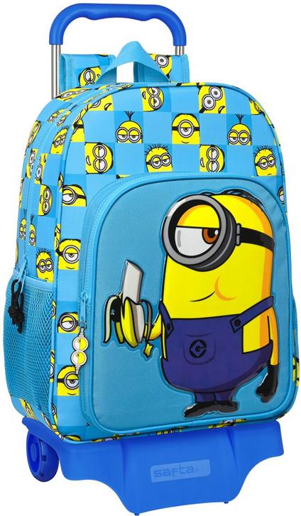 Trolley per la Scuola Minions Minionstatic Azzurro (33 x 42 x 14 cm)