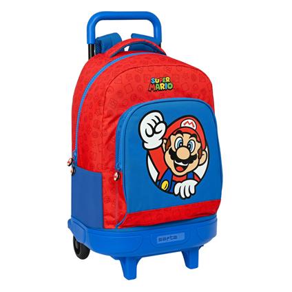 Trolley per la Scuola Super Mario Rosso Azzurro (33 x 45 x 22 cm)