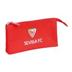 Portaoggetti Triplo Sevilla Fútbol Club Rosso (22 x 12 x 3 cm)