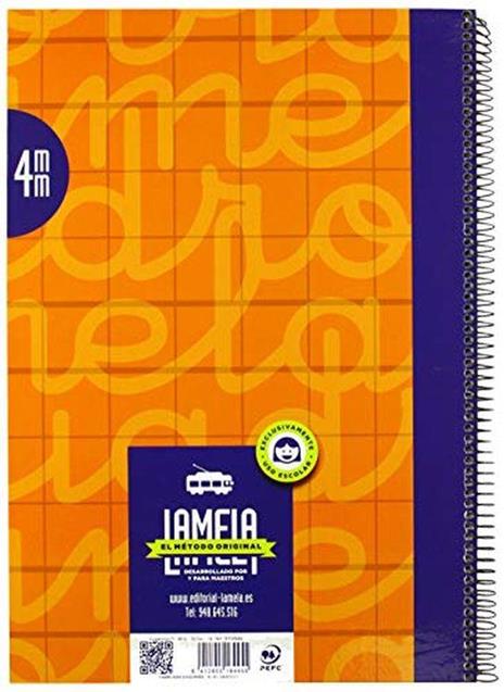 Lamela 7Fte004N Quaderno con Spirale, Arancione - 2