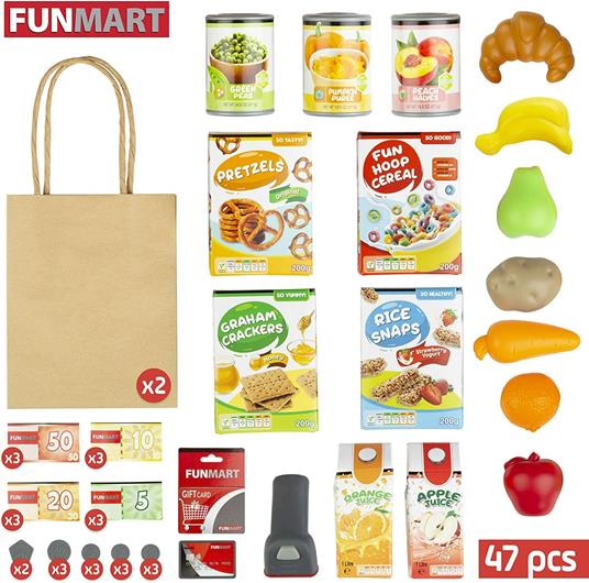 COLORBABY 46549-Supermercato Giocattolo con Accessori, Luce e Suoni funville, 46549 - 5