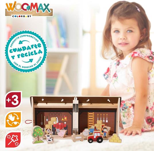 ColorBaby WOOMAX 49371 - Woomax-fattoria legno +3a - 5