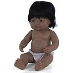 Miniland MINILAND31058 38 cm Hispanic Girl Doll Senza Biancheria Intima